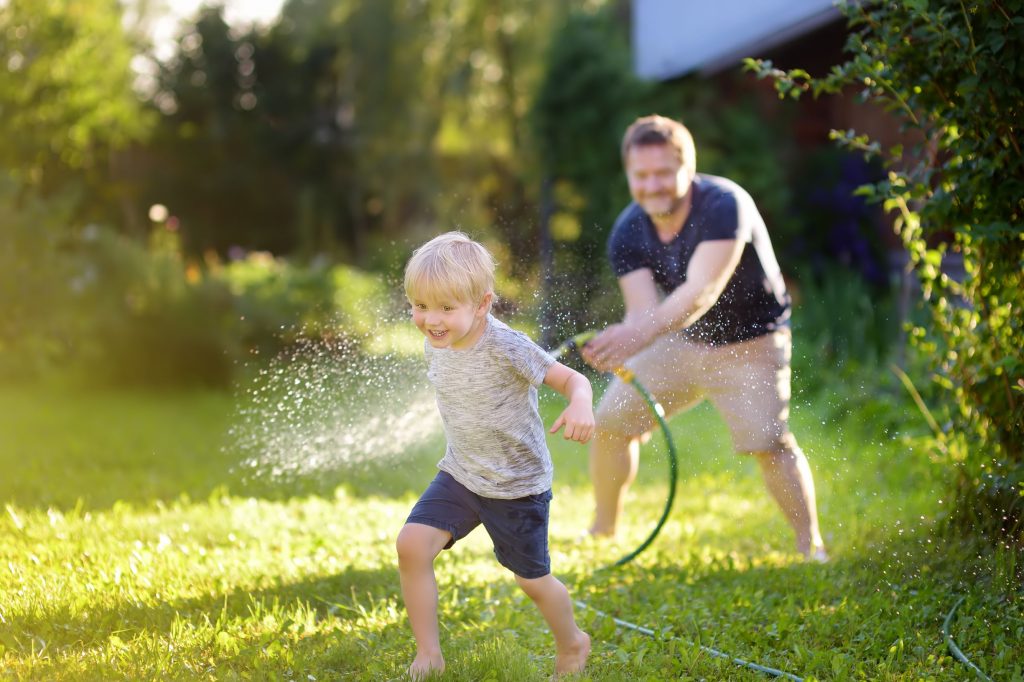 using-outdoor-faucet-to-play